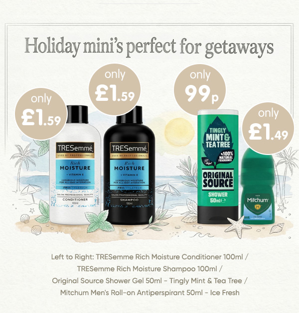 Holiday mini’s perfect for getaways