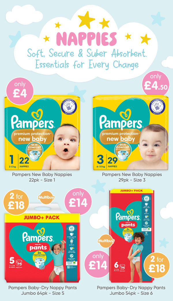 Nappies at B&M