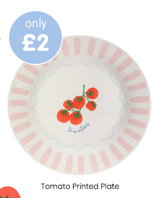 Tomato Printed Plate