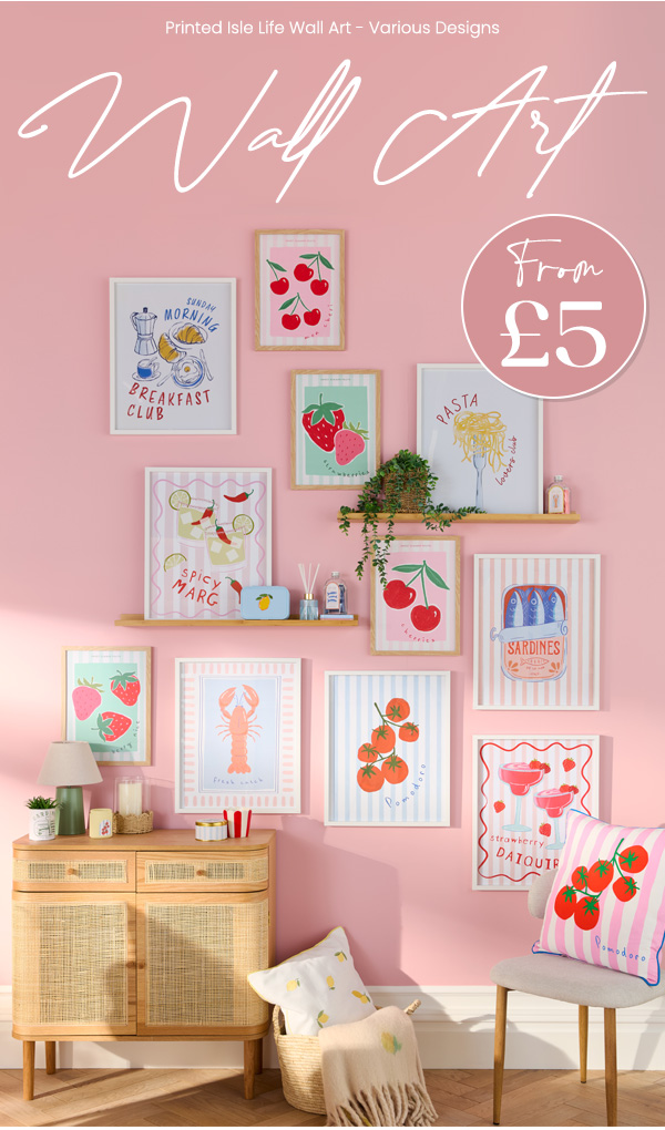 Printed Isle Life Wall Art - Various