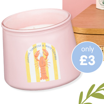 Tapered Glass Isle Life Candle - Various Designs