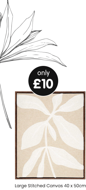 Large Stitched Canvas 40 x 50cm - Various