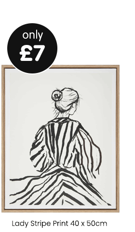 Lady Stripe Print 40 x 50cm - Assorted