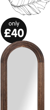 Wooden Multistep Mirror