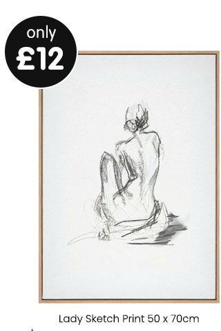 Lady Sketch Print 50 x 70cm - Various