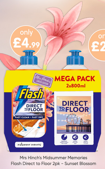 Mrs Hinch's Midsummer Memories - Flash Direct to Floor 2pk - Sunset Blossom