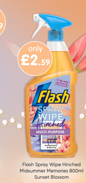 Flash Spray Wipe Hinched Midsummer Memories 800ml - Sunset Blossom