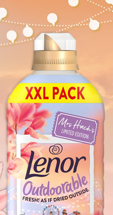 Mrs Hinch's Midsummer Memories - Lenor Outdoorables Fabric Conditioner 105W - Sunset Blossom