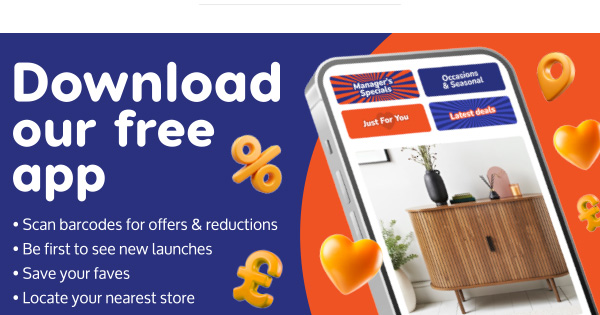 Download our Free B&M App