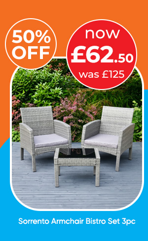 Sorrento Armchair Bistro Set 3pc