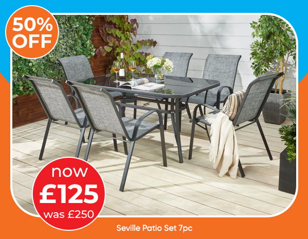 Seville Patio Set 7pc