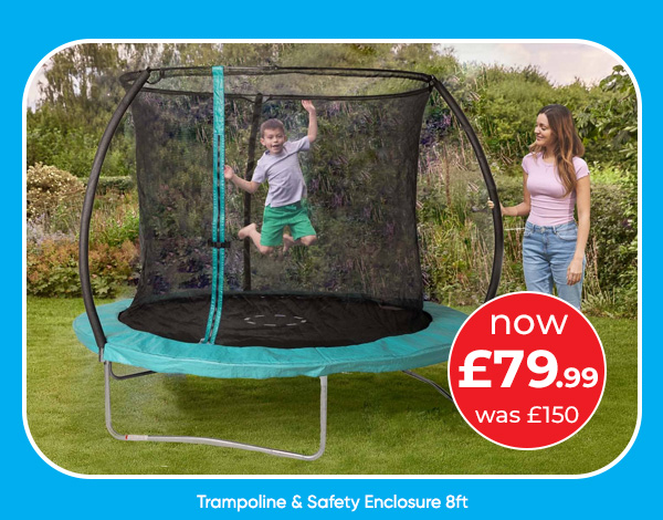 Trampoline & Safety Enclosure 8ft