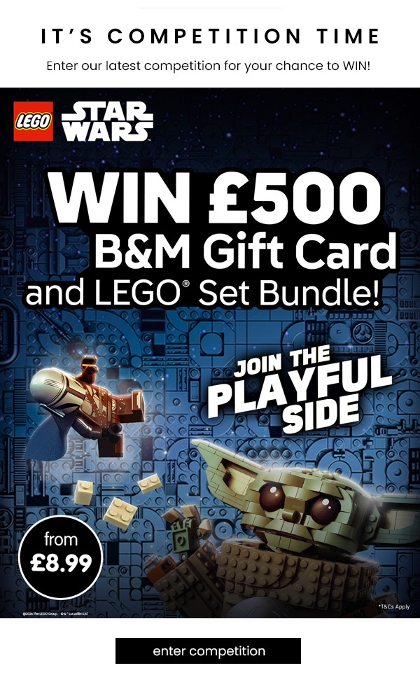 WIN a £500 B&M Gift Card, Courtesy of LEGO Competition