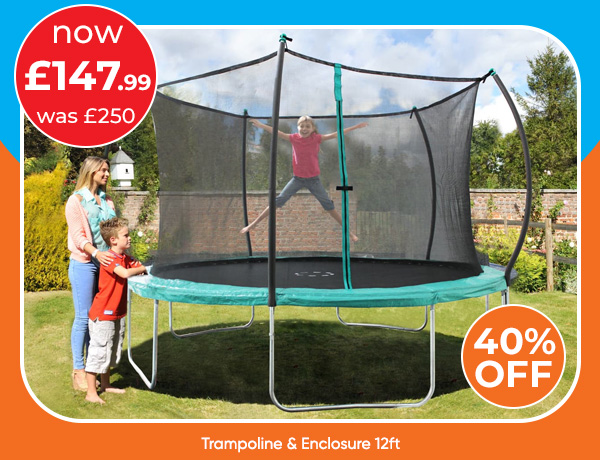 Trampoline & Enclosure 12ft