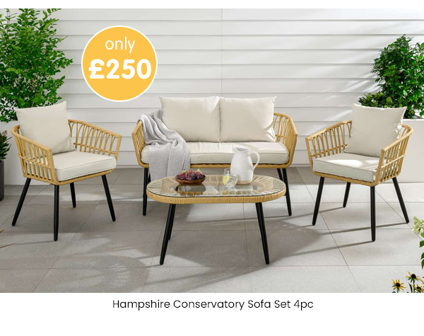 Hampshire Conservatory Sofa Set 4pc