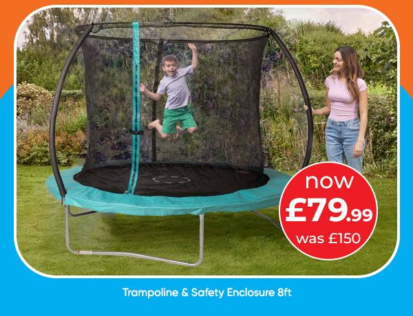 Trampoline & Safety Enclosure 8ft