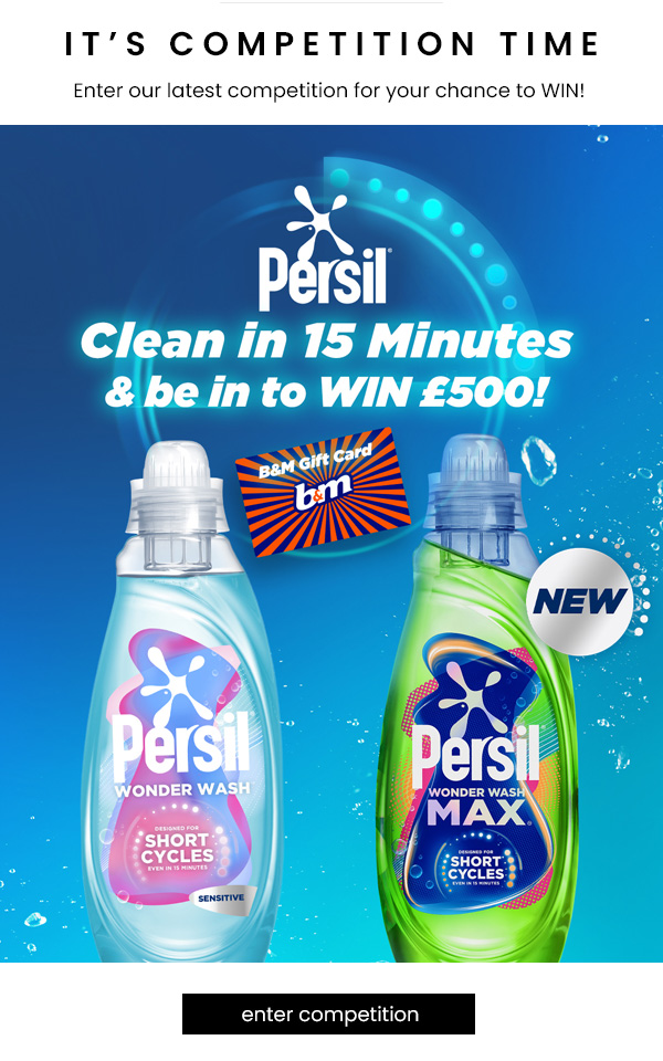WIN a £500 B&M Gift Card, Courtesy of Persil Competition