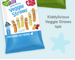 Kiddylicious Veggie Straws 4pk