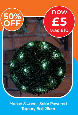 Mason & Jones Solar Powered Topiary Ball 28cm