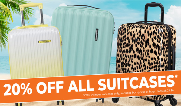 20% Off Luggage at B&M