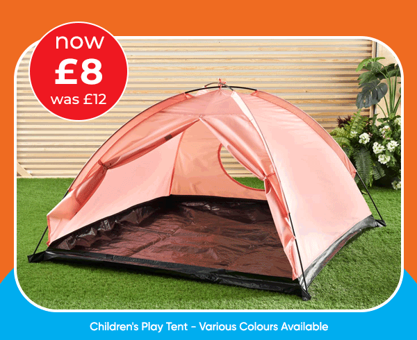 Children's Play Tent - Various Colours Available