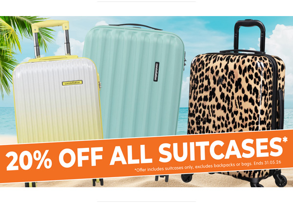 20% Off Luggage at B&M