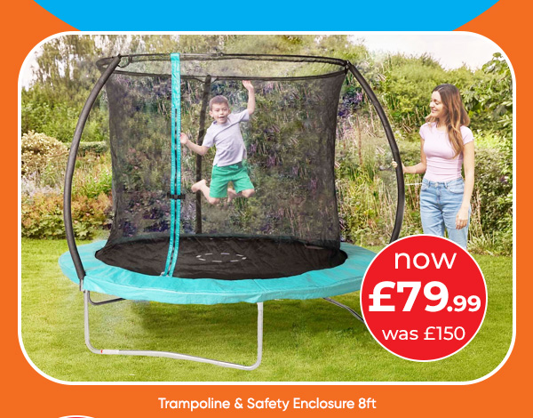 Trampoline & Safety Enclosure 8ft