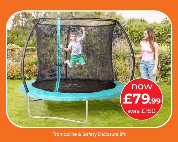 Trampoline & Safety Enclosure 8ft
