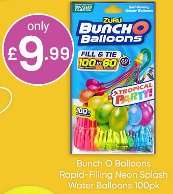 Bunch O Balloons Rapid-Filling Neon Splash Water Balloons 100pk