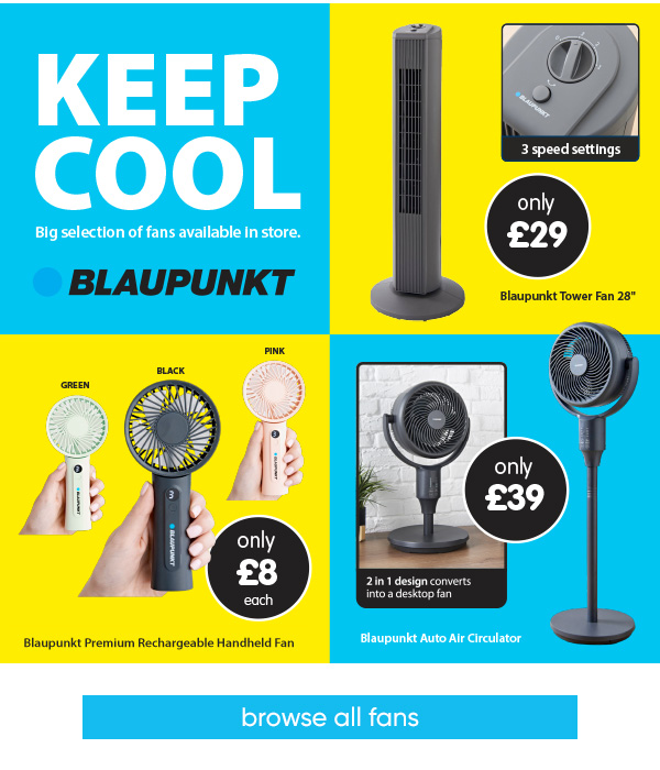Browse all Fans at B&M