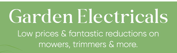 Garden Electricals at B&M