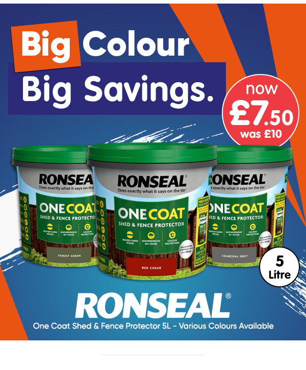 Ronseal One Coat Shed & Fence Protector 5L