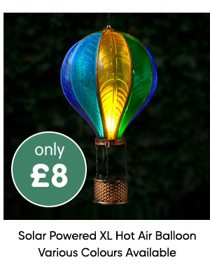 Solar Powered XL Hot Air Balloon - Various Colours Available