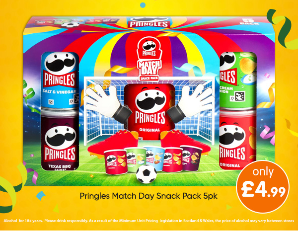 Pringles Match Day Snack Pack 5pk