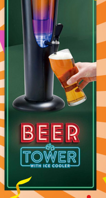 Big Chill Light Up Tower Beer Dispenser - Various Colours Available