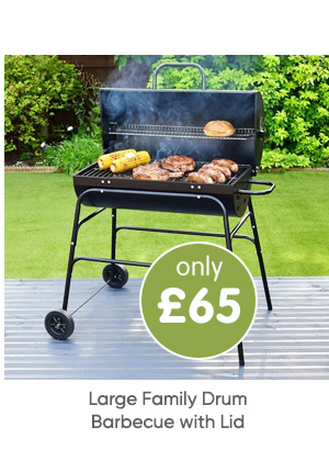 Large Family Drum Barbecue with Lid