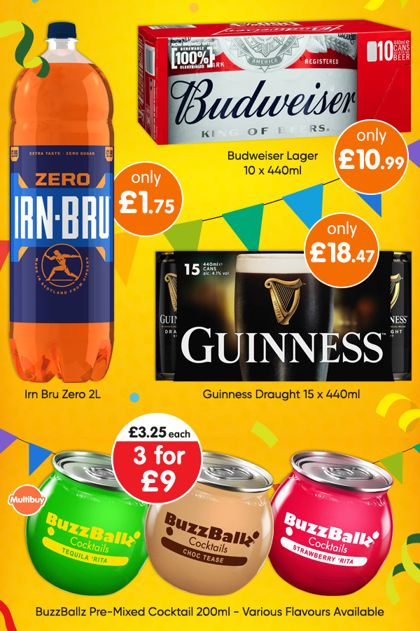 Get Match Ready Food & Drink at B&M