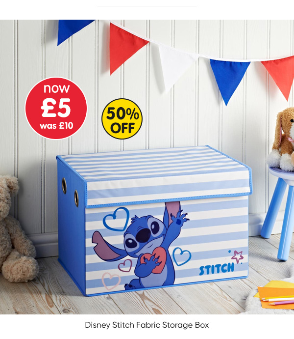 Disney Stitch Fabric Storage Box