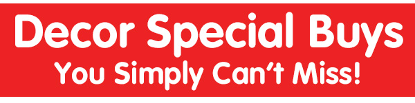 Home Decor Special Buys at B&M