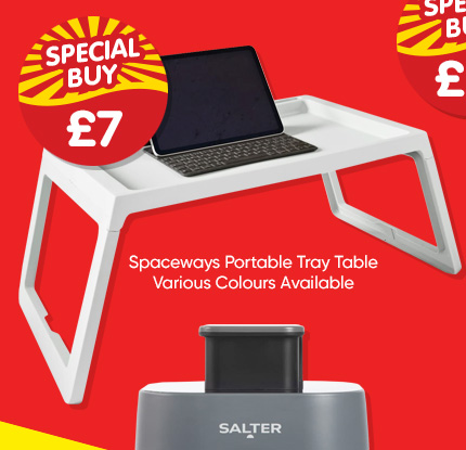 Spaceways Portable Tray Table - Various Colours Available
