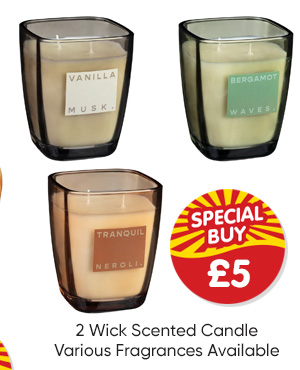 2 Wick Scented Candle - Various Fragrances Available