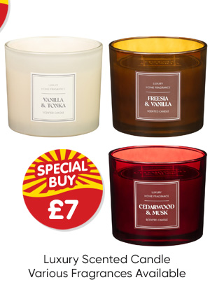 Luxury Scented Candle - Various Fragrances Available