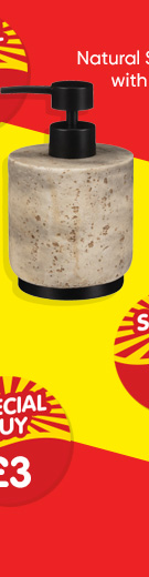 Natural Soap Dispenser with Black Base