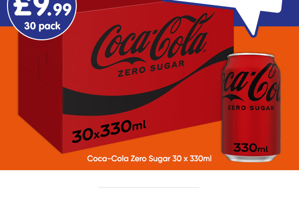Coca-Cola Zero Sugar 30 x 330ml