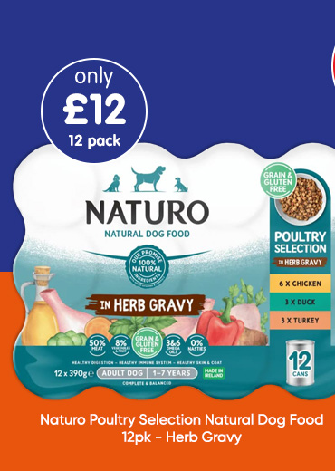 Naturo Poultry Selection Natural Dog Food 12pk - Herb Gravy
