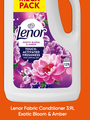Lenor Fabric Condtiioner 3.9L - Exotic Bloom & Amber