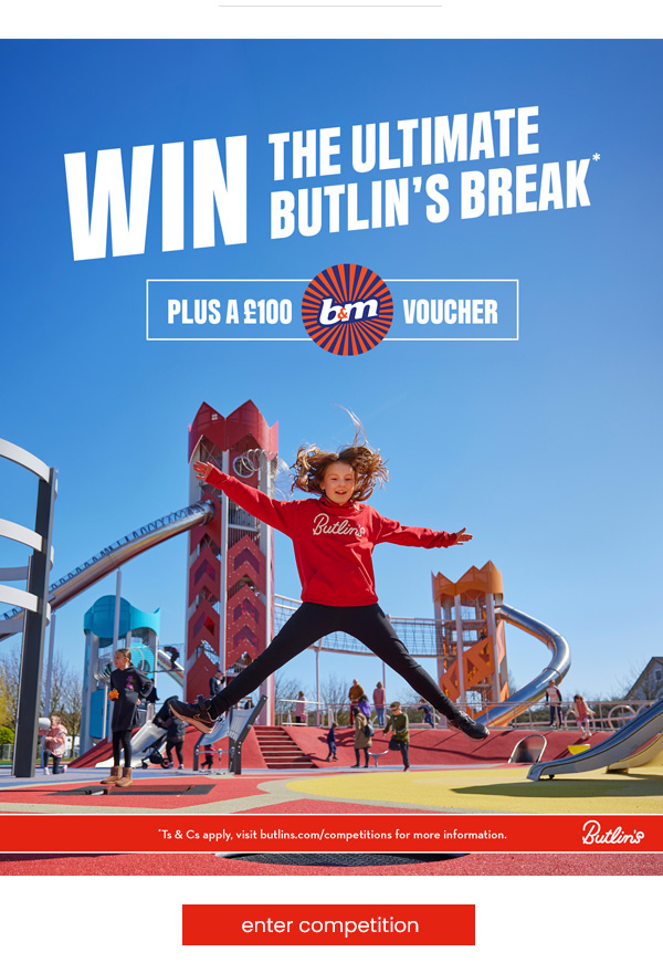 WIN a Butlins Break Plus a £100 B&M Gift Card Competition