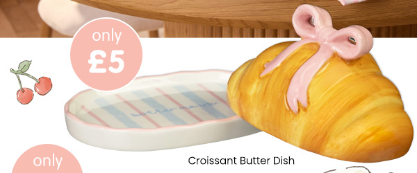 Croissant Butter Dish
