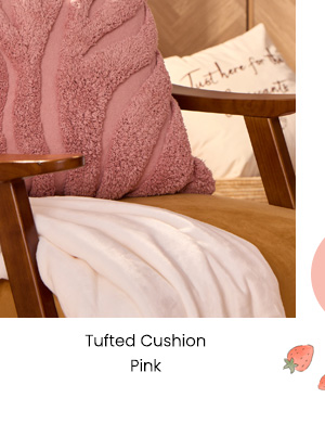 Tufted Cushion - Pink