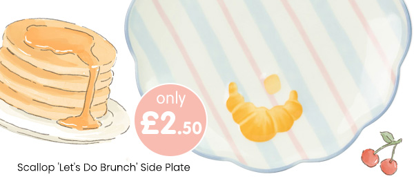 Scallop 'Let's Do Brunch' Side Plate